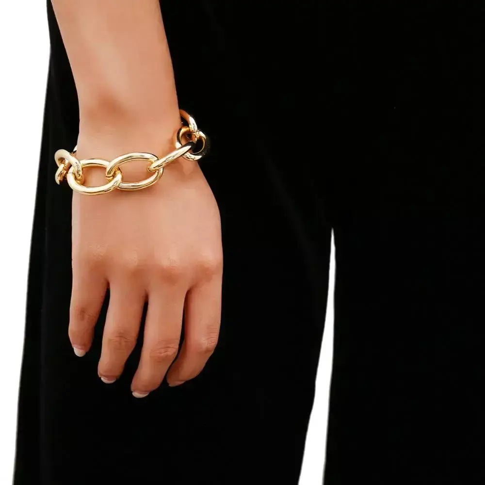 Chunky Gold Link Chain Bracelet