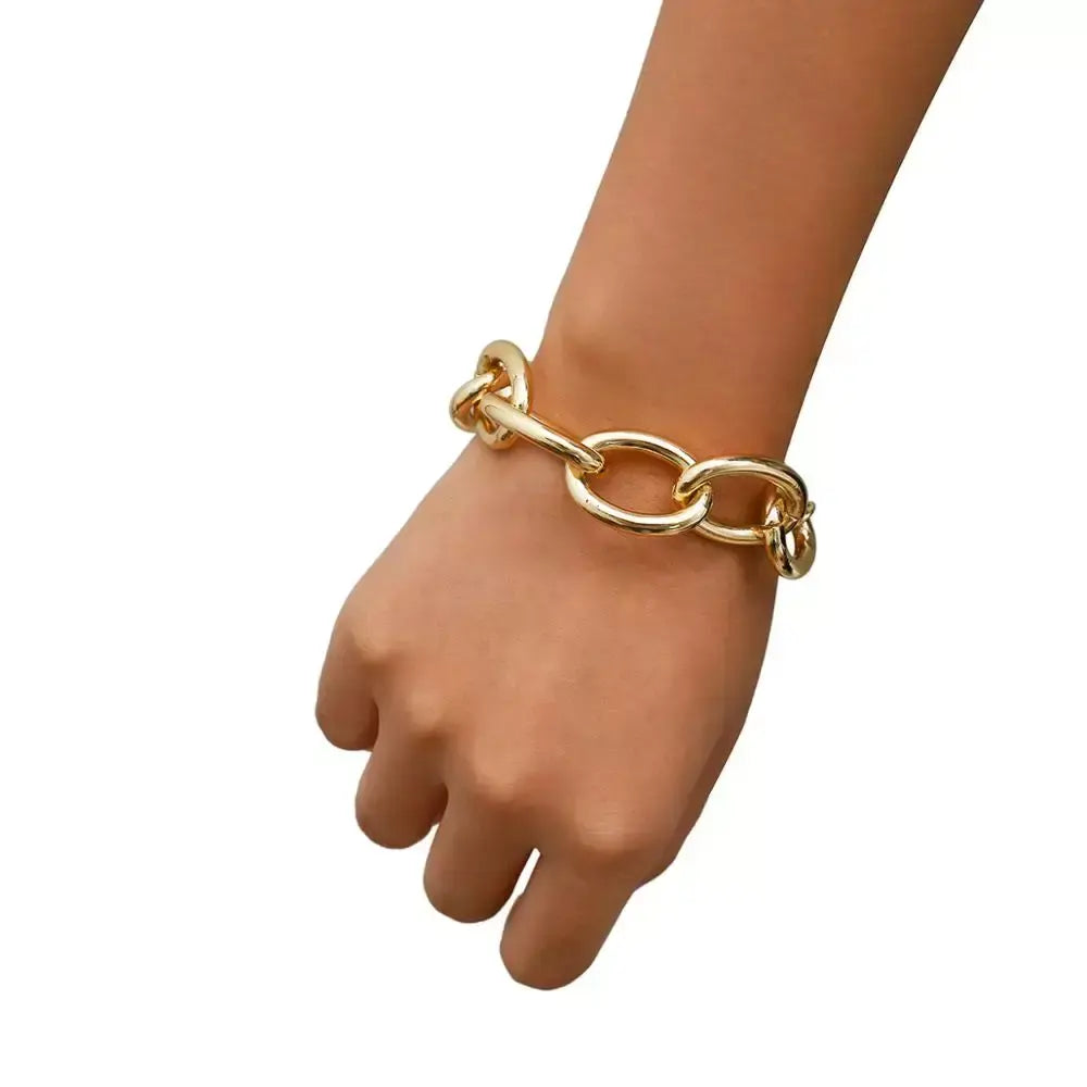 Chunky Gold Link Chain Bracelet
