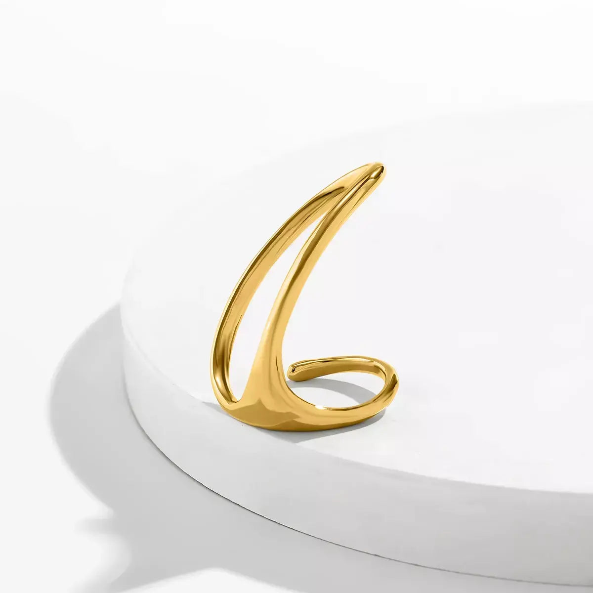 Geometric Hollow Ring | Gold & Silver