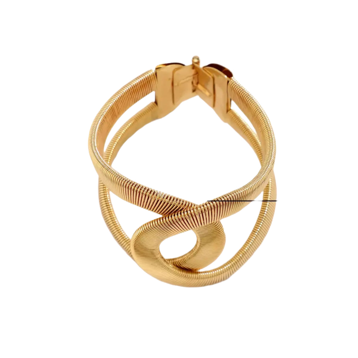 Twisted Buckle Bracelet | Golden