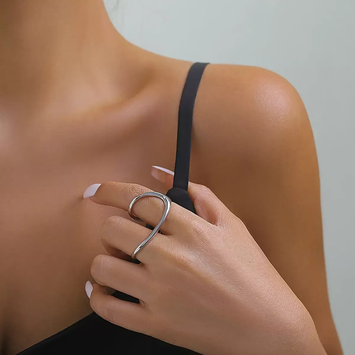 Geometric Hollow Ring | Gold & Silver