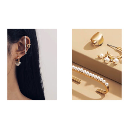 Pearl & Crystal Earring Trio
