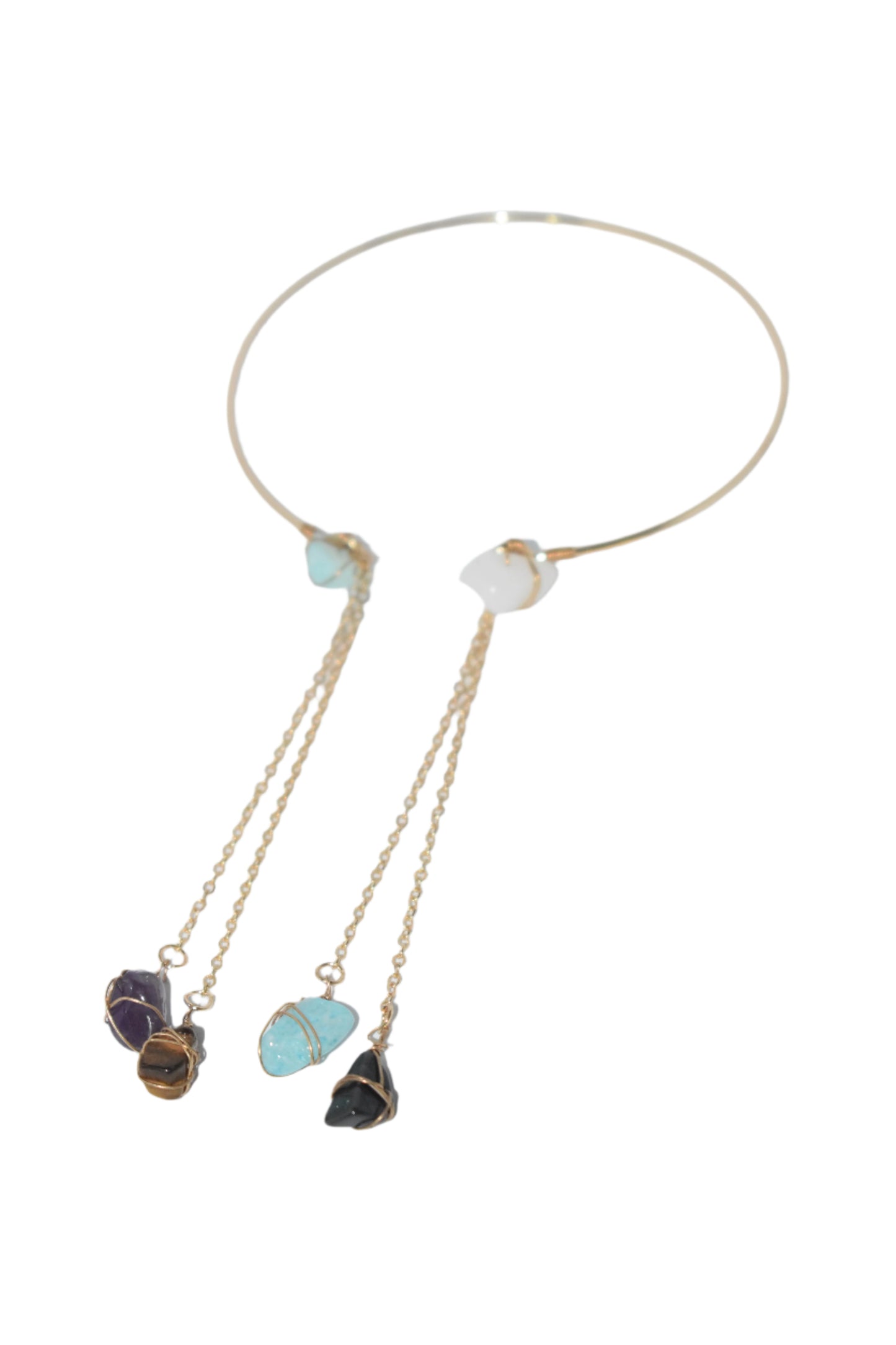 Pastoral Tassel Arm Bracelet | Open Arm Chain Ring