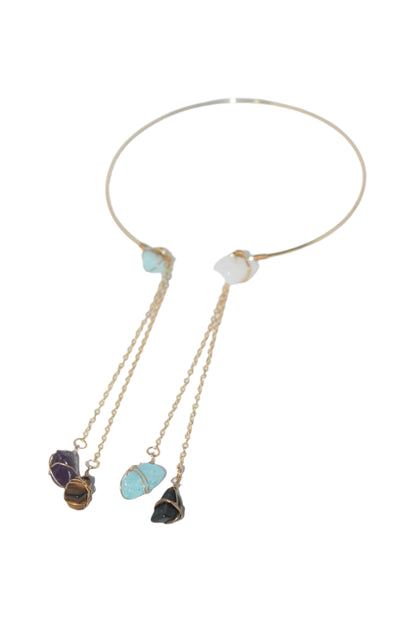 Pastoral Tassel Arm Bracelet | Open Arm Chain Ring