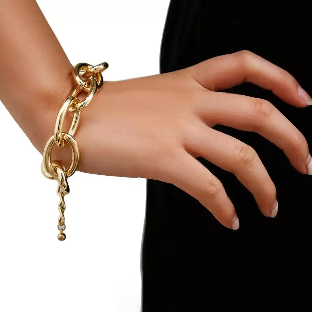 Chunky Gold Link Chain Bracelet