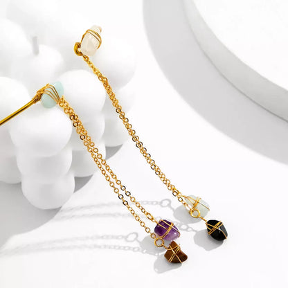 Pastoral Tassel Arm Bracelet | Open Arm Chain Ring