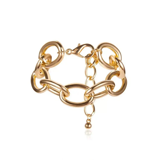 Chunky Gold Link Chain Bracelet