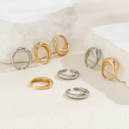 8-Piece Creative Water Drop Ring Set – Geometric Adjustable Rings