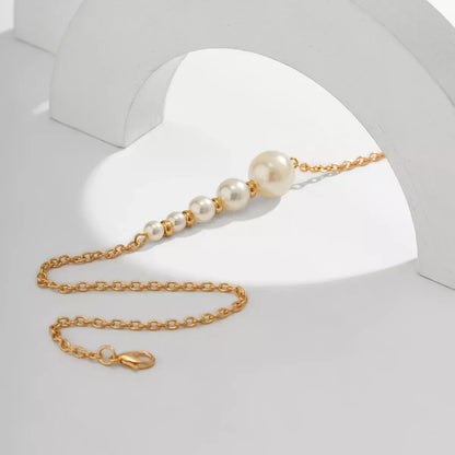 Ascending Pearl Beaded Necklace