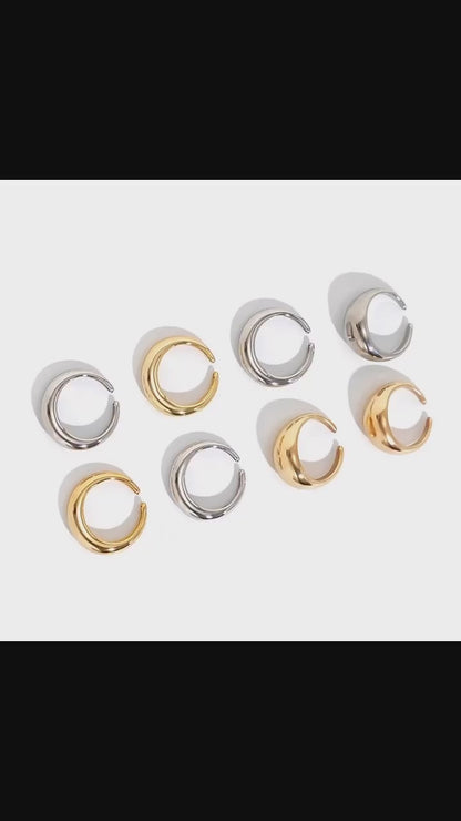 8-Piece Creative Water Drop Ring Set – Geometric Adjustable Rings